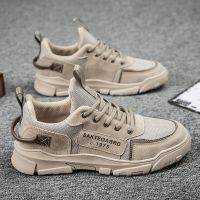 2021新款马丁靴男士工装鞋英伦风夏季低帮短靴男休闲潮流沙漠皮鞋 9058卡其() 39