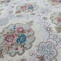 2.8米幅宽欧式加厚清仓处理沙发布料抱枕靠垫坐垫套提花窗帘面料 2.8米宽米白色3号