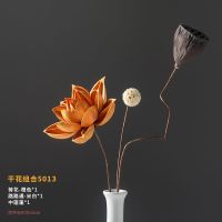 干花花束真花风干莲藕天然装饰摆件莲蓬插花客厅摆设佛系禅意荷花 5013