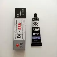586免垫片黑胶硅酮密封胶耐高温防水机械防三漏汽车维修专用胶 1支