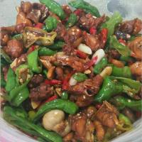 山东枣庄辣子鸡 滕州名吃辣子鸡 整只全鸡现杀现炒鸡500g/1500g装 散养花凤鸡600g一份(正常辣度)
