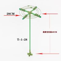 金湘秾太阳花棒棒糖花支架蟹爪兰单多层支撑铁线莲牵牛花爬藤造型 单层--28CM 太阳花棒棒糖支架买3发4买7发10