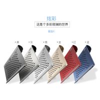 紫麦铝合金属15.6寸笔记本电脑散热桌面增高支架适用华为联想华硕 星旋(轻微瑕疵颜色随机发)