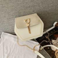 小ck仙女小包包2021新款潮流行时尚百搭斜挎包链条流苏ins单肩包 白色