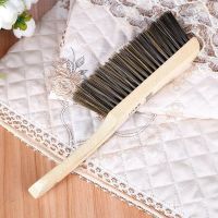 扫床刷子家用多功能床上卧室软毛除尘刷防静电扫帚神器沙发清洁刷 白色木柄*四排毛+精美挂绳