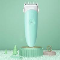 gb好孩子婴儿理发器防水低噪充电新生幼儿胎头理发器宝宝电推剪头 绿色简约款(防水快充)