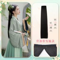 新款玉米须曲曲发排升级可分叉发片古装古风汉服挽发盘发造型假发 宽10长60厘米[发梳款]