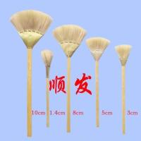 10支价格铸造工具羊毛担笔扫笔掸笔排笔涂料笔铁夹笔铸造用羊毛刷 500支起(联系客服)