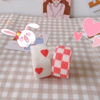 写字护指绷带写字学生可爱手指ins风防茧护具胶带防磨神器护指套 粉心+粉格子[2卷]