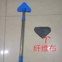 大号方形拖把多功能擦墙面顶棚拖地板擦车玻璃清洁刷除尘可旋转拖 大拖把共一块纤维布