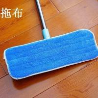 平板拖把家用粘贴式尘推拖把擦瓷砖木地板专用地板打蜡静电拖把布 2块蓝布无拖把