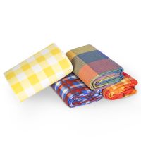 野餐垫防潮垫户外便携式加厚防水垫子露营沙滩草地春游野餐布地垫 随机花型1.3x1.5米()