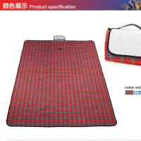 [亏]户外野餐垫防潮垫沙滩垫野炊帐篷毯可折叠便携防水地垫 红格子 150*80