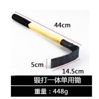 锰钢小锄头家用农具两用野菜锄头种菜松土园林艺翻地神器工具户外 新款锻打平口锄