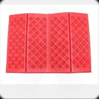 登山防潮垫便携户外可折叠坐垫 超轻洗澡泡沫地垫小坐垫室内 4叠 大红色