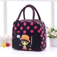 小提包妈妈包小方布包防水大容量便携包便当包上班饭包妈咪女士包 Hgirl 玫红