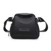 2021新款潮韩版单肩小包包斜挎包女包帆布包时尚百搭牛津布贝壳包 黑色[小号]