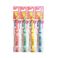 日本本土巧虎儿童牙刷0-2-4-6-12岁中软偏硬毛宝宝清洁乳牙训练 6月-2岁 单支装颜色备注