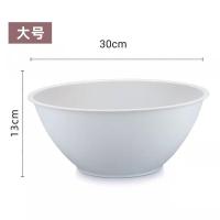 圆形洗脸盆ins风居家多用盆果蔬盆婴儿小脸盆女学生宿舍洗衣盆 灰白色 小号