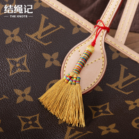 结绳记端午节五彩小扫帚装饰品汽车钥匙扣手机挂绳随身包挂饰礼物 五彩扫帚