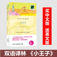 正版 小王子 英文原版书+中文译本全套2册 中英文对照书籍双语读物 外国读物 译林经典外国小说 原著英语名著书籍 双语译