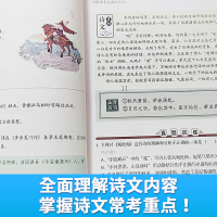 2021初中文言文阅读训练全解一本通初中生必背古诗文148篇七八九年级上下册语文人教部编版课外古诗词诵读注释及赏析真题训
