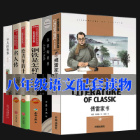 全6册 八年级下册课外阅读必读名著钢铁是怎样炼成的傅雷家书正版原著初中生版名人传平凡的世界苏菲的世界给青年的十二封信