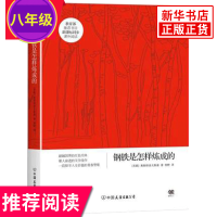 [八年级寒假阅读]钢铁是怎样炼成的 小学初中生阅读原著英文原版中文译本包世界名著人民文学小说书出版社