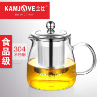 KAMJOVE/金灶A-02茶道杯金灶飘逸杯耐热玻璃泡茶壶茶具花茶杯 A-02(500ml)