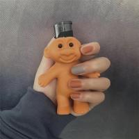 新款可爱复古毛衣巨魔娃娃打火机套90年代trolldroll土酷女孩蹦迪 巨魔娃娃光溜溜 单独娃娃 (收藏店铺送帽子)