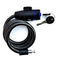 自行车密码锁抗剪防盗死飞山地车链条锁钢缆链子锁碟刹锁通用车锁 单车专用锁[不带锁架]