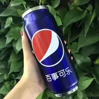 卡通双盖吸管可乐瓶不锈钢易拉罐保温杯创意个性学生男女情侣水杯 500ml 百事可乐304不锈钢 吸管盖