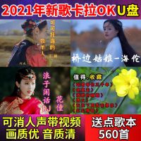 2021卡拉OK歌曲视频U盘MKV双音轨热门歌曲可消音伴奏人声广场K歌 32GB 566部卡拉OK