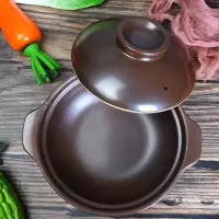 明火燃气耐高温陶瓷锂瓷小砂锅米线专用砂锅干烧不裂家用商用砂锅 小号无盖