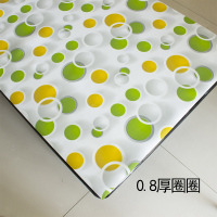 透明PVC软玻璃防水防烫茶几餐桌布防油隔热塑料台布垫子加厚桌垫 圈圈 60*60cm