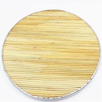 不沾易清洗防霉饺子盖帘包饺子包子面条塑料托盘盖垫盘盘锅排 包边高粱杆28一片(拍二发三)