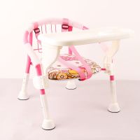 高低降宝宝凳子叫叫椅儿童靠背椅幼儿小板凳吃饭座椅婴儿餐椅家用 大脚普通升降款KT猫+餐盘(无靠背)