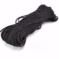 3mm松紧带黑色橡皮筋高弹力绳彩色跳皮筋细圆形儿童橡筋带辅料 进口芯[黑色] 5米进口芯试用装[无赠品]