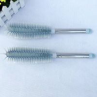 清洁刷长柄杯刷奶瓶刷清洁毛刷茶杯刷水瓶刷水壶刷暖瓶刷清洗刷子 不锈钢短柄杯刷/颜色随机/送挂钩