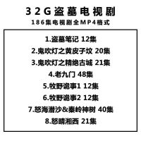 车载电影u盘合集电视剧连续剧盗墓笔记鬼吹灯视频mp4影视大片优盘 16GB 32G-盗墓电视剧186集