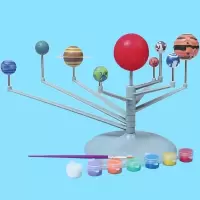 diy太阳系九大行星模型科学实验材料包技小制作学生发明 盒装款式(配件齐全)