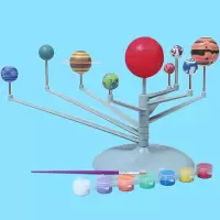 diy太阳系九大行星模型科学实验材料包技小制作学生发明 盒装(配件齐全)