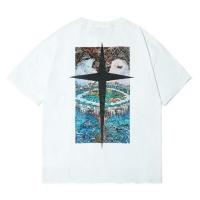 GRKC彩色希腊地图短袖男潮牌ins国潮嘻哈宽松潮牌t恤女夏季设计感 白色 希腊 M