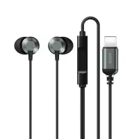 REMAX音乐耳机RM-512i入耳式有线苹果x/8p/iPhone11/12max通用 锖色[苹果接口+送耳帽]
