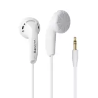 原道vido入门级发烧hifi平头塞重低音立体声高保真高音质耳机带麦 白色(无麦)一条