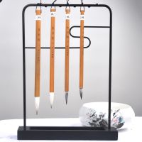 李小平毛笔工作室淳安堂学生兼毫毛笔[青衫隐]大中小楷书行书初 青衫隐(四)适用4厘米格子 兼毫 送100g入相墨汁