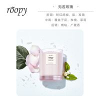 ROOPY润培香薰蜡烛杯家用卧室玻璃杯香氛植物精粹浪漫精油大豆蜡 香薰蜡烛220g#无名玫瑰