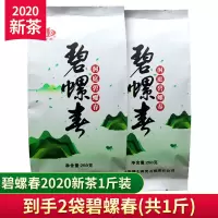 [买2斤送半斤]碧螺春2021新茶叶绿茶叶浓香型绿茶500g散装袋装 碧螺春绿茶500克(无茶具)
