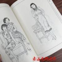 民国仕女百图 中国画线描 工笔画白描底稿白描人物图集 民国仕女百图