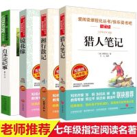 爱阅读 猎人笔记 镜花缘 湘行散记 白洋淀纪事 中学生课外书 小说 四本全套爱阅读